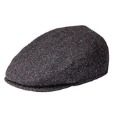 BOTVELA Men's 100% Wool Flat Cap Classic Irish Ivy Newsboy Hat (Flecked Grey, Small)